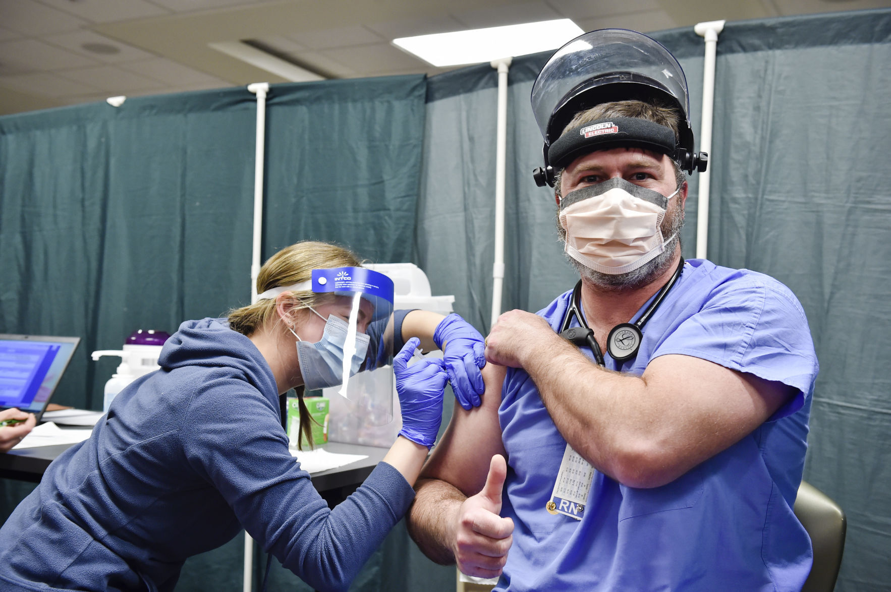 Helena health professionals receive vaccine - December 2020